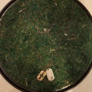 Lucky Brand Dog Tags Necklace